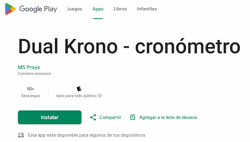 App en Google Play